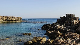 巖質(zhì)海岸,環(huán)礁湖,藍(lán)色