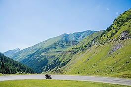 山,摩托車,騎