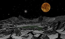 月亮,空間,行星