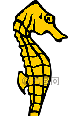 海馬,黃色,紋章