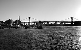 橋,景觀,河