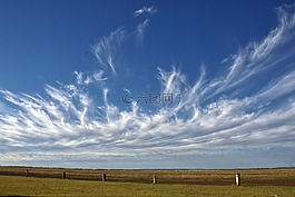天空,地平線,藍(lán)色