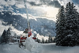 雪,冬天,冷