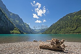 瑞士,山,bergsee