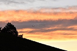 天空,心情,云