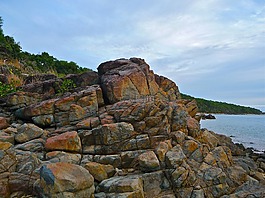 岩,海边,景观