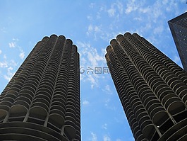 建筑物,城市,芝加哥