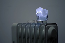 冰,冬季,加熱器