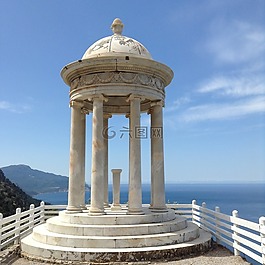 涼亭,海景,馬洛卡