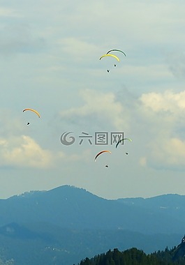 滑翔傘,熱量,飛