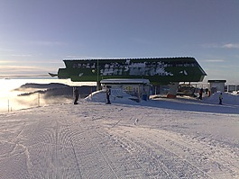 冬天,滑雪運行,雪