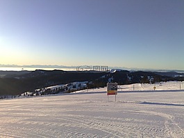 冬天,滑雪運行,雪