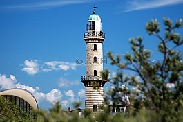 warnemünde,燈塔,天空