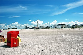 warnemünde,海灘,沙灘椅