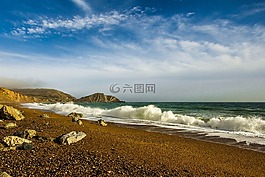 海洋,海景,英格蘭