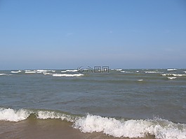 密歇根湖,海灘,水