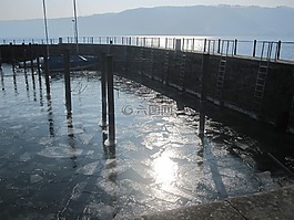 湖,博登湖,端口