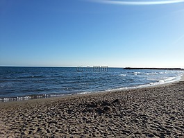 海灘,海,砂