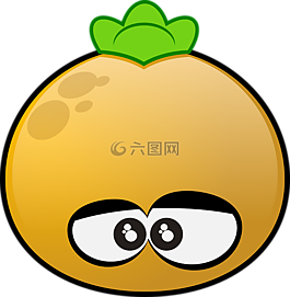 卡通,橙色,食品