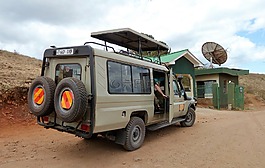 vevoer,吉普车,野生动物园