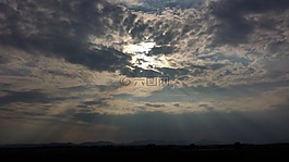 云,太陽,天空