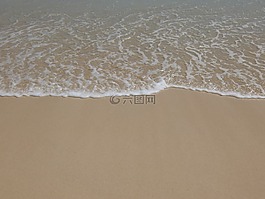 海灘,沙,波