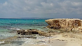 海,巖,伊維薩島