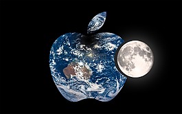 地球,月亮,全球