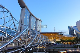 mbs,新加坡,藍色小時