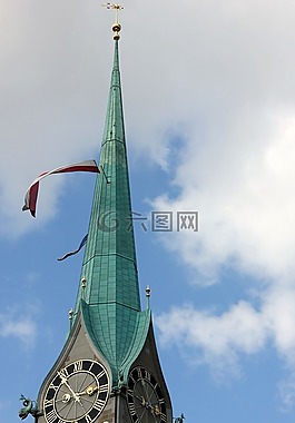 教堂,suiss,苏黎世