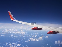 飛機,天空,云