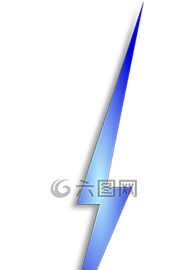 閃電,螺栓,藍色