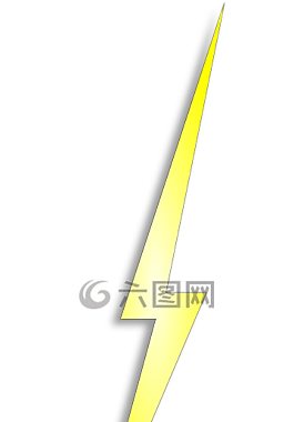 閃電,螺栓,黃色