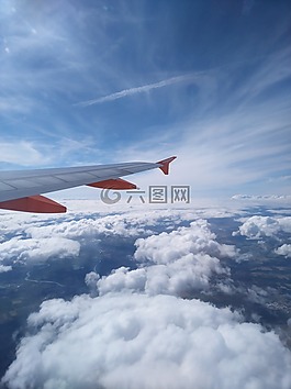 機(jī),云,天空