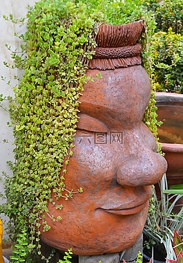 花盆,臉,陶瓷