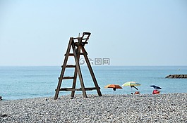 海灘,景觀,主席