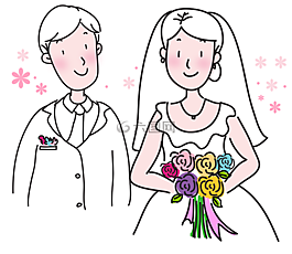 新娘和新郎,婚姻,婚禮