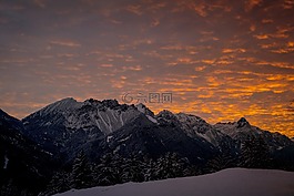 展望,山,山峰