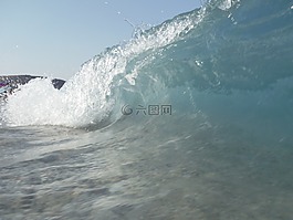 波,管,沖浪
