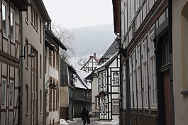 冬天,村,胡同