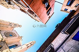 結構,建筑物,天空