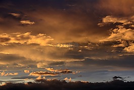日落,abendstimmung,天空