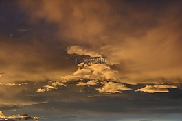 日落,abendstimmung,天空