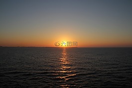 日落,海洋,太陽(yáng)