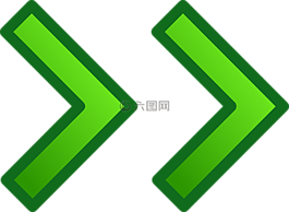 箭頭,綠色,光面紙