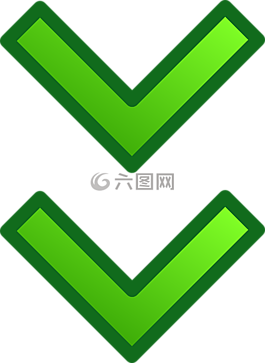 箭頭,綠色,光面紙