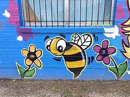 蜜蜂,涂鴉,蜂蜜
