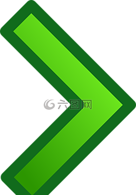 箭頭,綠色,光面紙
