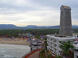 murudeshwar,寺,gopuram