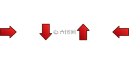 箭頭,紅色,光面紙